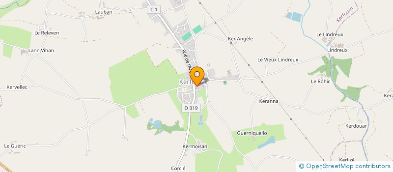 localisation de l'entreprise MADAME ALEXANDRA LE CROM  KERFOURN