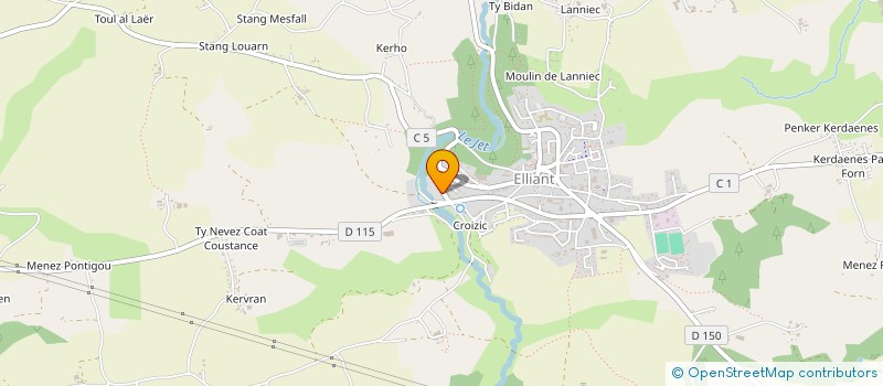 localisation de l'entreprise MADAME ALEXANDRA LE NAOUR  ELLIANT