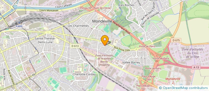 localisation de l'entreprise MADAME ALEXANDRA LEBAILLY  MONDEVILLE