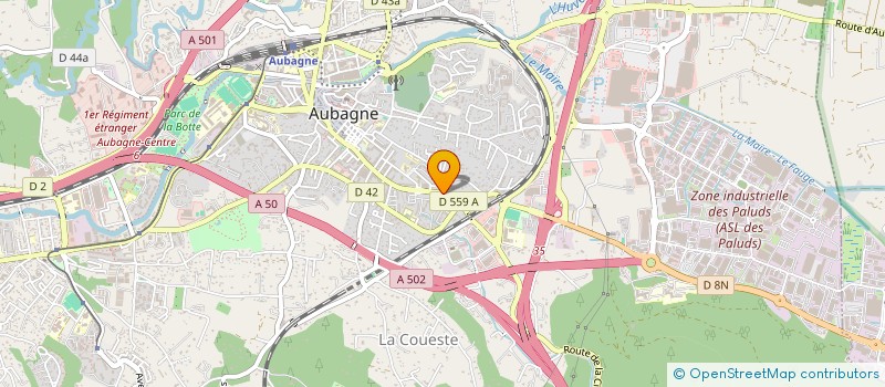 localisation de l'entreprise MADAME ALEXANDRA LEDENT à AUBAGNE