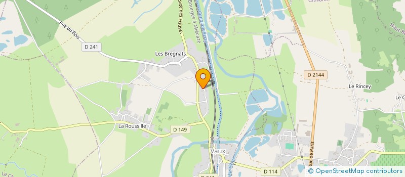 localisation de l'entreprise MADAME ALEXANDRA LEGRAND à VAUX