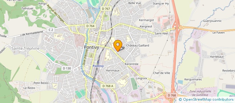 localisation de l'entreprise MADAME ALEXANDRA LEON  PONTIVY