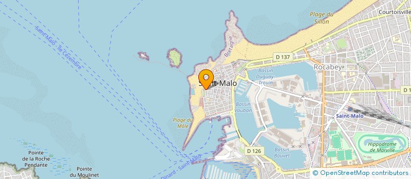 localisation de l'entreprise MADAME ALEXANDRA LEROY  SAINT-MALO