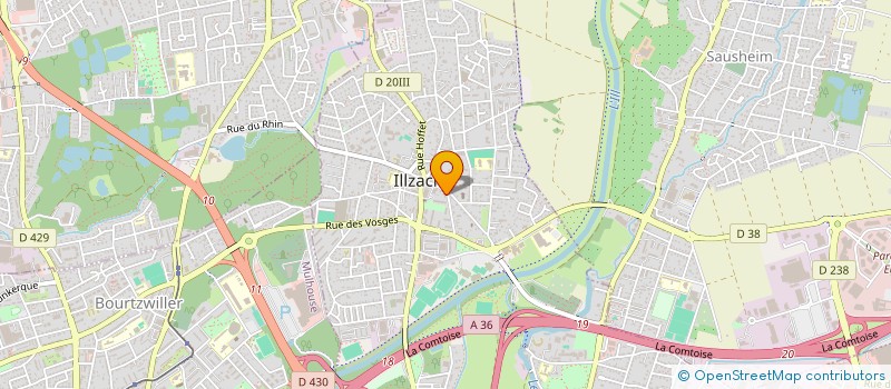 localisation de l'entreprise MADAME ALEXANDRA LIENHART  ILLZACH