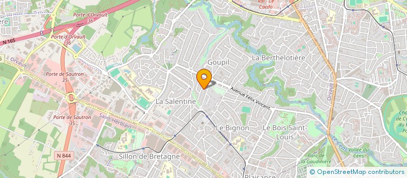 localisation de l'entreprise MADAME ALEXANDRA LOZANO à ORVAULT