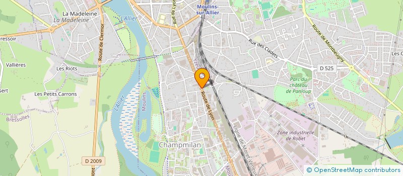 localisation de l'entreprise MADAME ALEXANDRA MACEDO  YZEURE