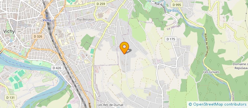 localisation de l'entreprise MADAME ALEXANDRA MALLERET  LE VERNET