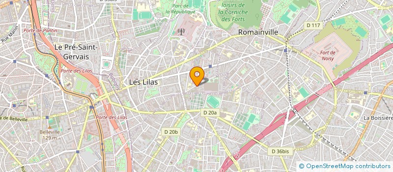 localisation de l'entreprise MADAME ALEXANDRA MARIN à LES LILAS