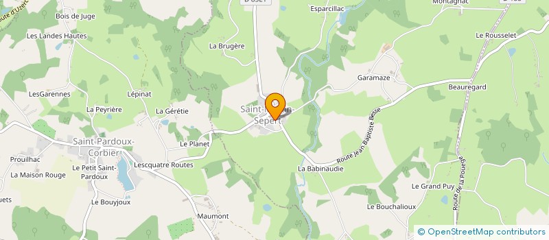 localisation de l'entreprise MADAME ALEXANDRA MARLIAC  LUBERSAC