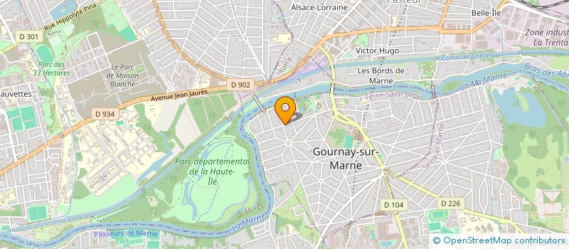 localisation de l'entreprise MADAME ALEXANDRA MARPEAUX  GOURNAY-SUR-MARNE