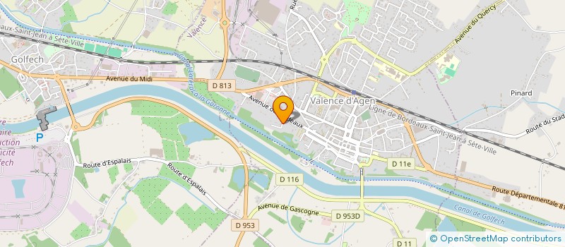 localisation de l'entreprise MADAME ALEXANDRA MARTI  VALENCE