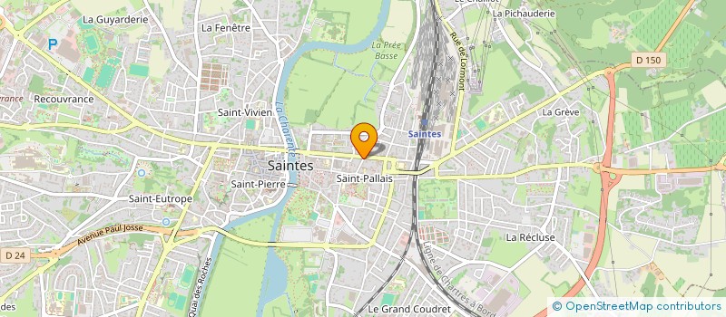 localisation de l'entreprise MADAME ALEXANDRA MATHIEU  SAINTES