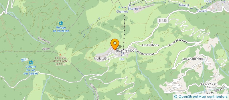 localisation de l'entreprise MADAME ALEXANDRA MENDEZ  VILLARD-SUR-DORON