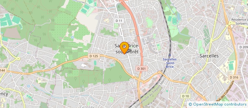 localisation de l'entreprise MADAME ALEXANDRA MENDY  SAINT-BRICE-SOUS-FORET