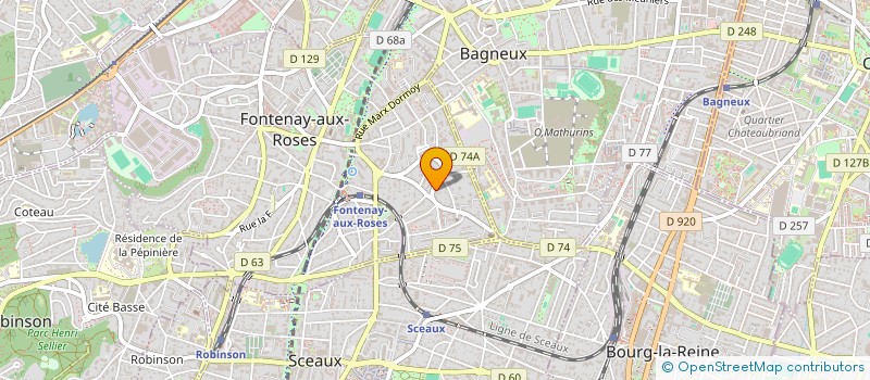 localisation de l'entreprise MADAME ALEXANDRA MERCEREAU  FONTENAY-AUX-ROSES