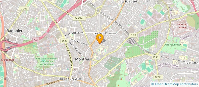 localisation de l'entreprise MADAME ALEXANDRA MERCURI à MONTREUIL