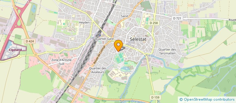 localisation de l'entreprise MADAME ALEXANDRA MERMET à SELESTAT