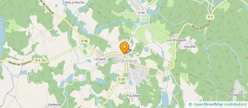 localisation de l'entreprise MADAME ALEXANDRA MESURE à COMPREIGNAC