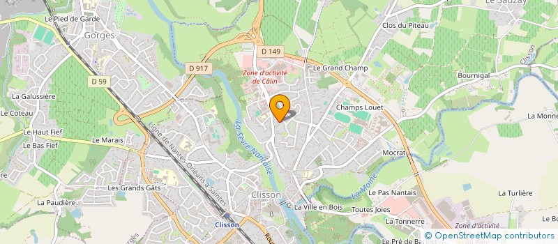 localisation de l'entreprise MADAME ALEXANDRA MIAILHE  CLISSON