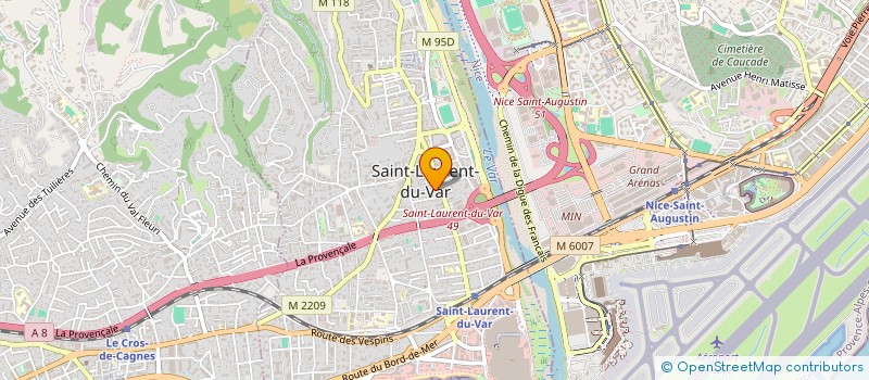 localisation de l'entreprise MADAME ALEXANDRA MICHON  SAINT-LAURENT-DU-VAR