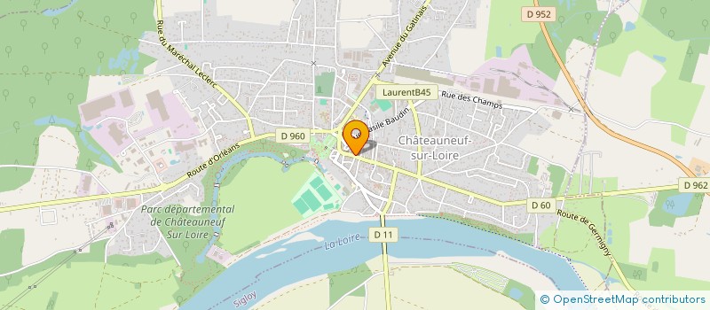 localisation de l'entreprise MADAME ALEXANDRA MIGNARD  CHATEAUNEUF-SUR-LOIRE