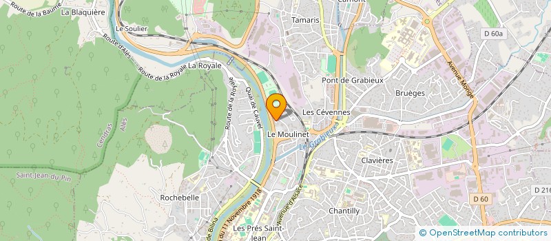 localisation de l'entreprise MADAME ALEXANDRA MONTANER à ALES