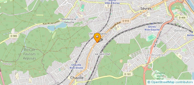 localisation de l'entreprise MADAME ALEXANDRA MOREAU à CHAVILLE