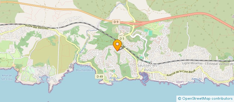 localisation de l'entreprise MADAME ALEXANDRA NEDELEC  SAUSSET-LES-PINS