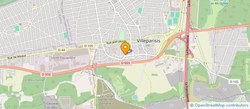 localisation de l'entreprise MADAME ALEXANDRA NISTEA  VILLEPARISIS