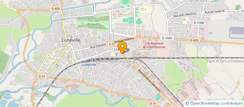 localisation de l'entreprise MADAME ALEXANDRA NOERI à LUNEVILLE