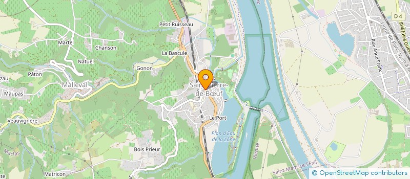 localisation de l'entreprise MADAME ALEXANDRA ORIOL  SAINT-PIERRE-DE-BUF