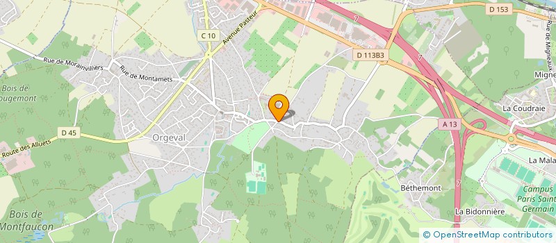 localisation de l'entreprise MADAME ALEXANDRA OUTTIER  ORGEVAL