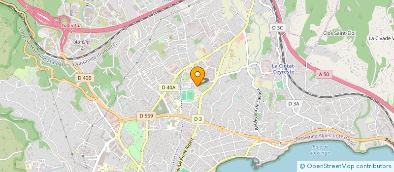 localisation de l'entreprise MADAME ALEXANDRA PAILLARDIN à LA CIOTAT
