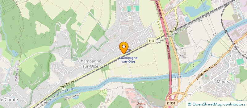 localisation de l'entreprise MADAME ALEXANDRA PEIX  CHAMPAGNE-SUR-OISE