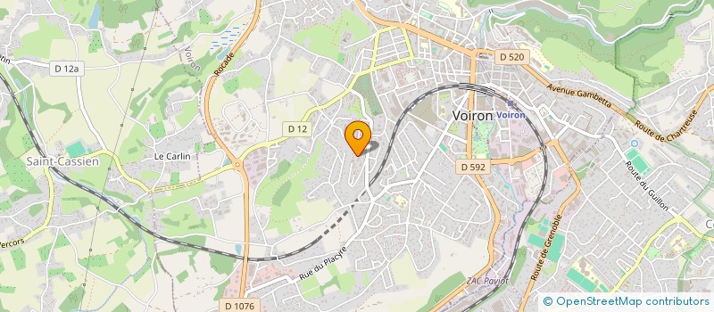 localisation de l'entreprise MADAME ALEXANDRA PEREIRA DA SILVA à VOIRON