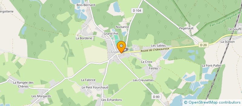 localisation de l'entreprise MADAME ALEXANDRA PERRIN à LUANT
