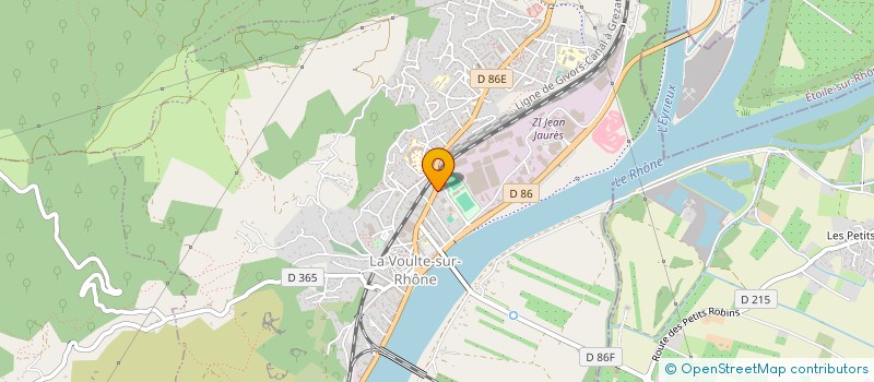 localisation de l'entreprise MADAME ALEXANDRA PERRIN  LA VOULTE-SUR-RHONE