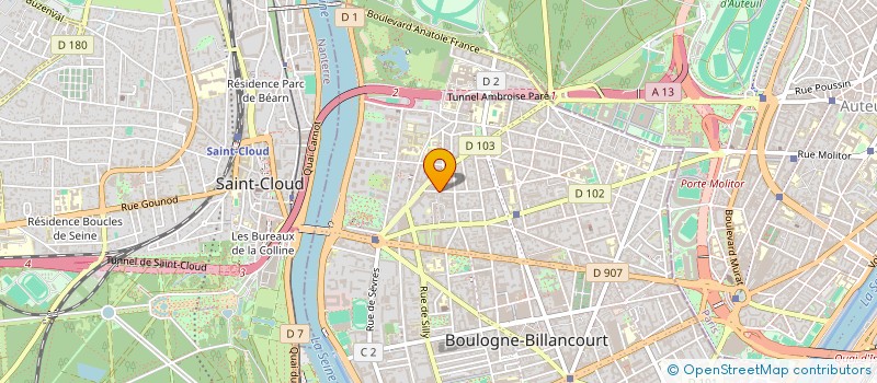 localisation de l'entreprise MADAME ALEXANDRA PEYREFITTE à BOULOGNE-BILLANCOURT