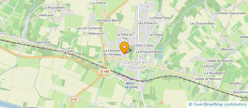 localisation de l'entreprise MADAME ALEXANDRA PIAZZA  LA CROIX-EN-TOURAINE