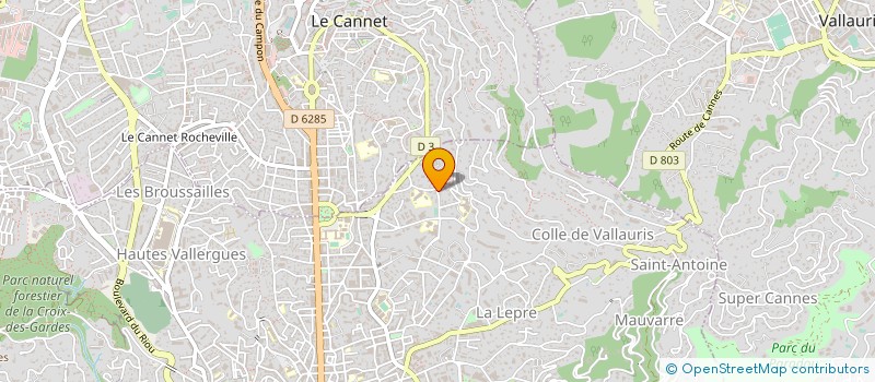 localisation de l'entreprise MADAME ALEXANDRA PILLET à CANNES