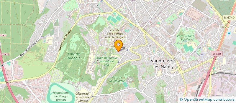 localisation de l'entreprise MADAME ALEXANDRA PONSIGNON  VANDUVRE-LES-NANCY