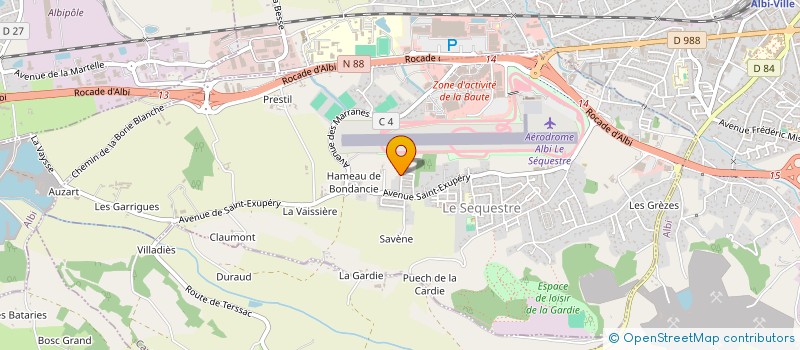 localisation de l'entreprise MADAME ALEXANDRA POUJOL  LE SEQUESTRE