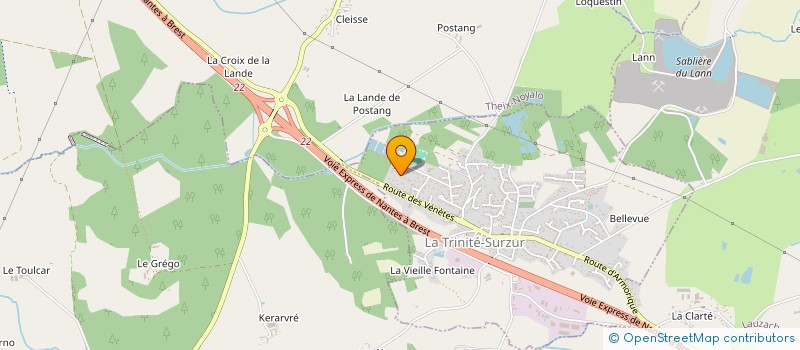 localisation de l'entreprise MADAME ALEXANDRA POULAIN  LA TRINITE-SURZUR