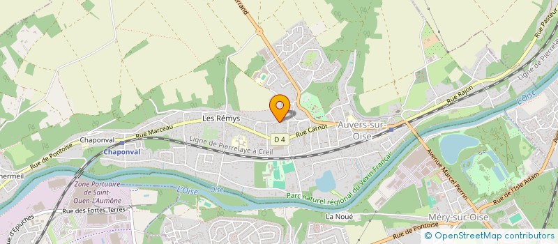 localisation de l'entreprise MADAME ALEXANDRA POURSINOFF à AUVERS SUR OISE