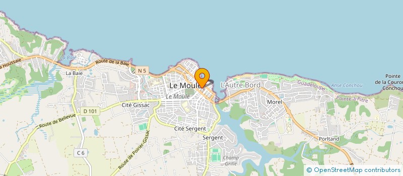 localisation de l'entreprise MADAME ALEXANDRA PREVOT à LE MOULE