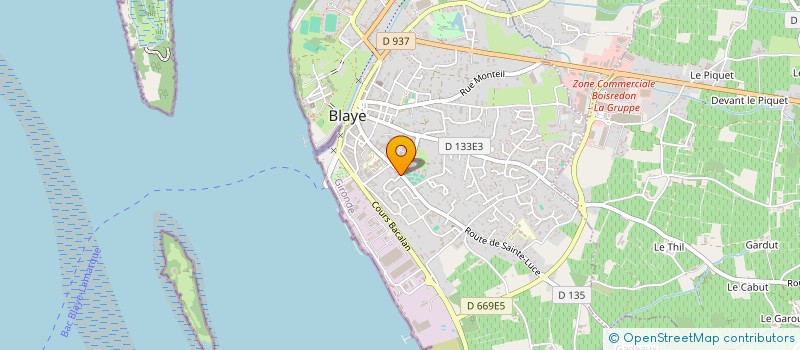 localisation de l'entreprise MADAME ALEXANDRA PROUD'HON à BLAYE