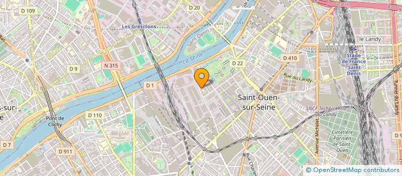 localisation de l'entreprise MADAME ALEXANDRA PROUX à SAINT-OUEN-SUR-SEINE