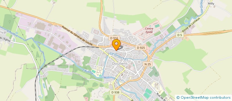 localisation de l'entreprise MADAME ALEXANDRA PRUVOT à DOULLENS