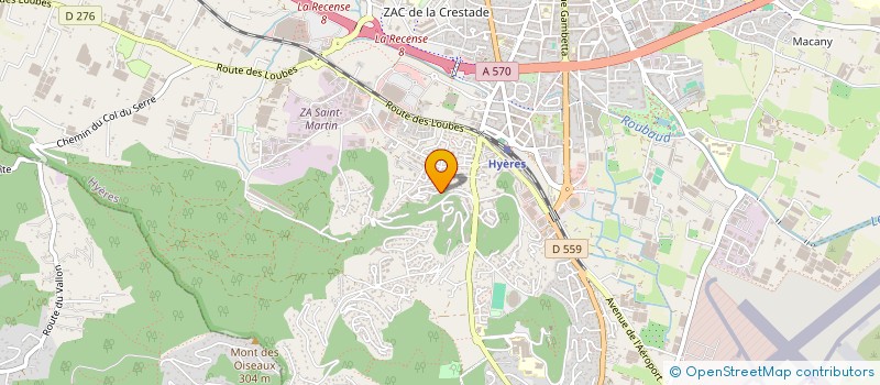 localisation de l'entreprise MADAME ALEXANDRA PUGGIONI  HYERES