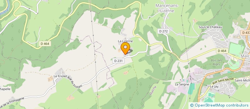 localisation de l'entreprise MADAME ALEXANDRA RAMEL  MANCENANS-LIZERNE